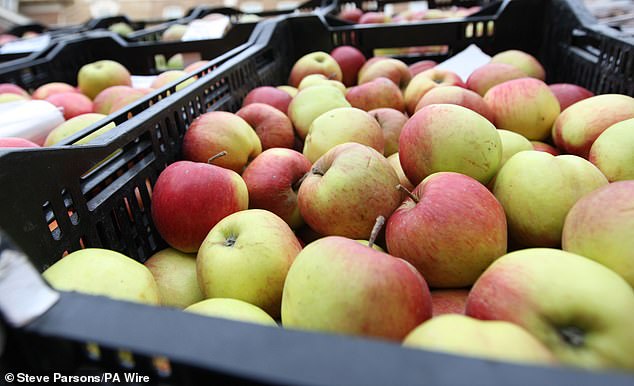 According to Mr Hobson, the best way to eat apples is whole and unpeeled, because the vast majority of its fibre and antioxidant content is concentrated in the skin