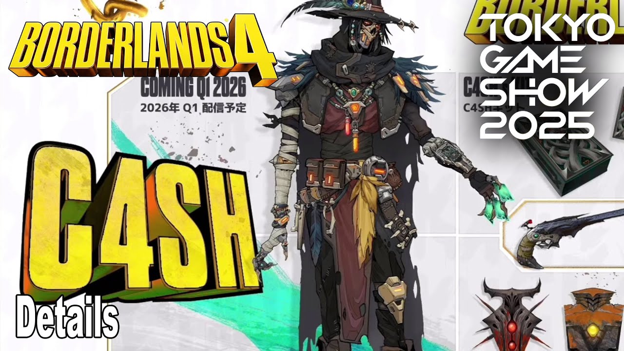 Borderlands 4 C4SH Vault Hunter Details | TGS 2025 - YouTube