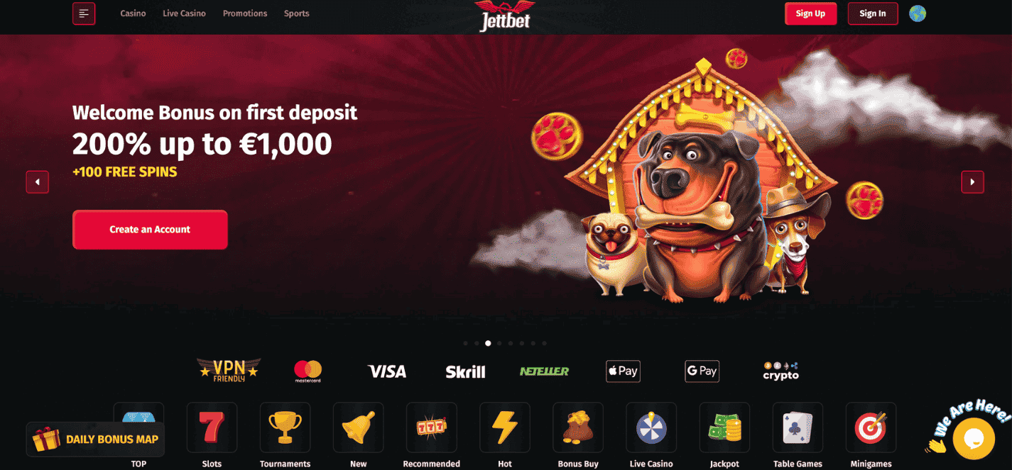 Jettbet Casino non GamStop