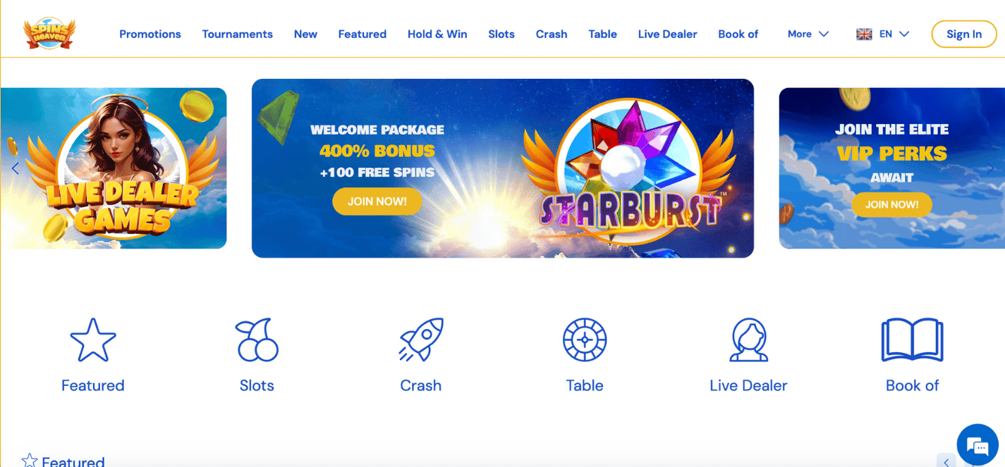 Spins Heaven Casino non GamStop