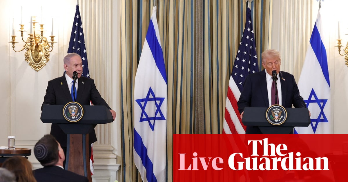 Trump and Netanyahu hold press conference to announce plan to ‘end Gaza conflict’ – live | Trump administration