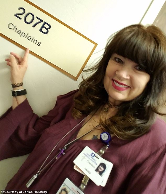 Janice Holloway, 65, from Arizona, suffered an infection from an unknown pathogen, which quickly turned to sepsis - the first signs of which were a rash on the back of her leg and a high fever.