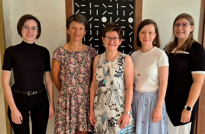 Anna Kocsis, Zsófia Hoyk, Mária Deli, Fruzsina Walter and Judit Vigh