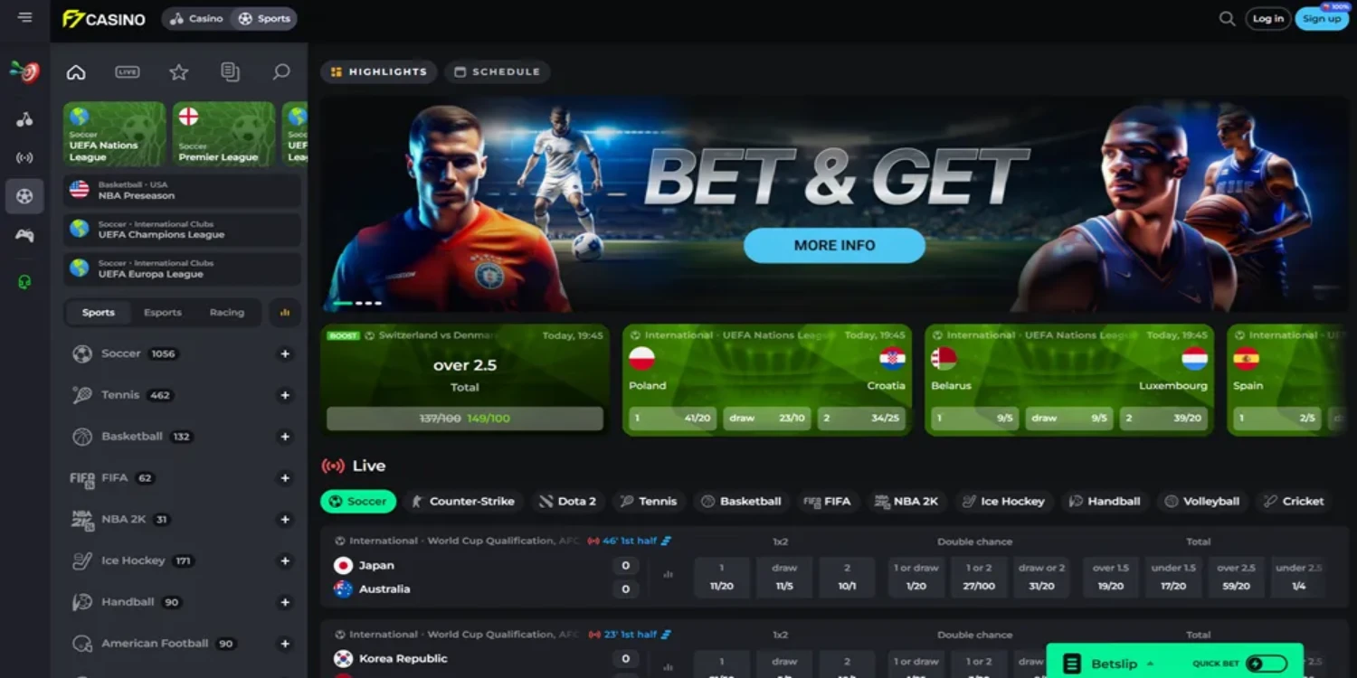 F7 Betting Site