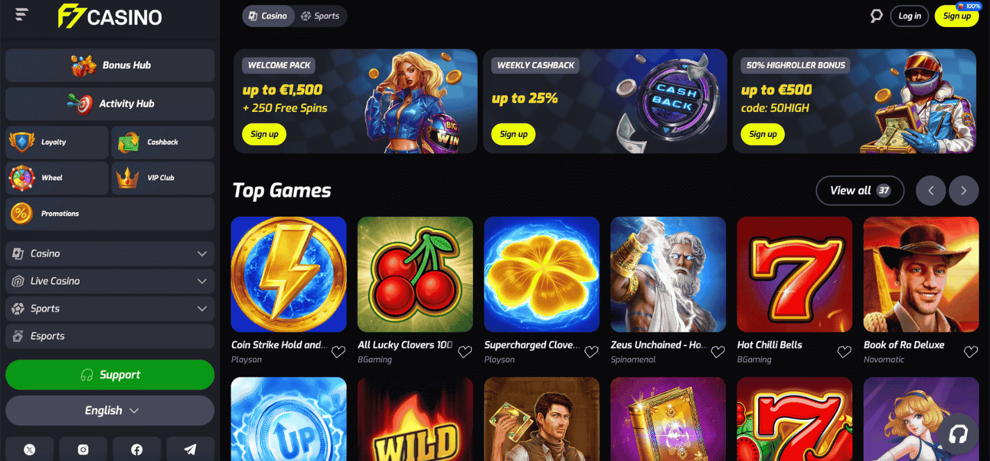 F7 Casino non GamStop