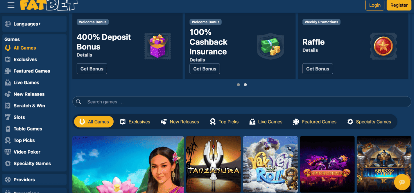 FatBet Casino non GamStop