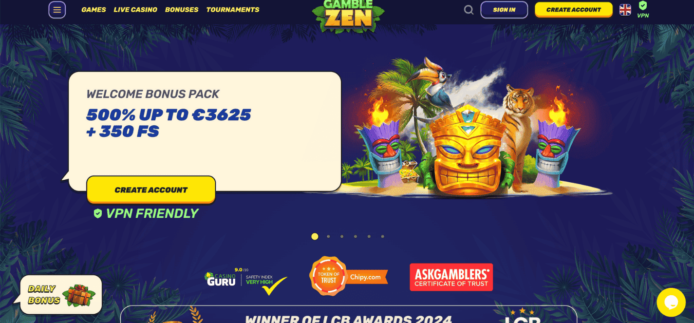 GambleZen Casino non GamStop