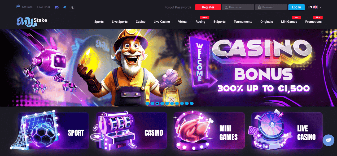 Mystake Casino non GamStop