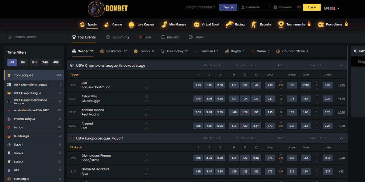 donbet sportsbook not on GamStop review