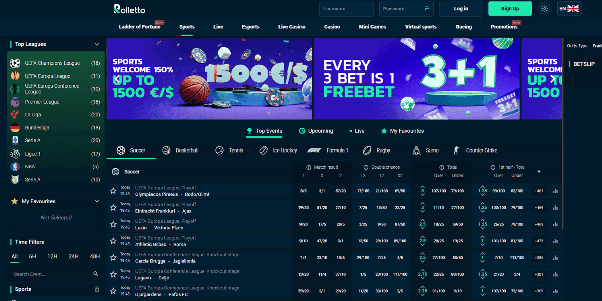 rolletto bookie not on GamStop review