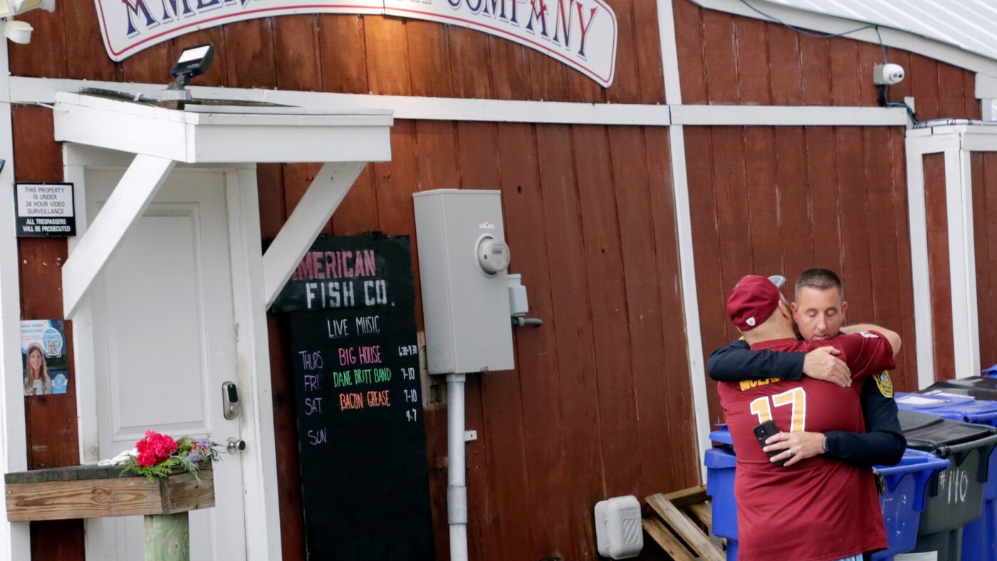 Suspect held after allegedly firing from boat into waterfront bar in North Carolina : NPR